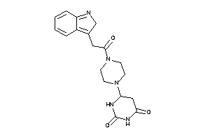 Image of 6-[4-[2-(2H-indol-3-yl)acetyl]piperazino]-5,6-dihydrouracil