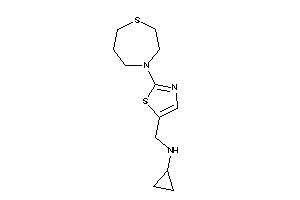 Cyclopropyl-[[2-(1,4-thiazepan-4-yl)thiazol-5-yl]methyl]amine