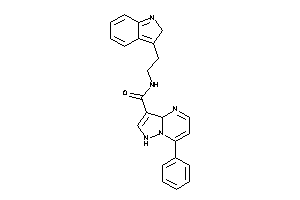 Image of N-[2-(2H-indol-3-yl)ethyl]-7-phenyl-1,3a-dihydropyrazolo[1,5-a]pyrimidine-3-carboxamide