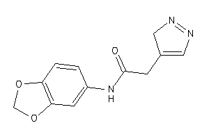 N-(1,3-benzodioxol-5-yl)-2-(3H-pyrazol-4-yl)acetamide