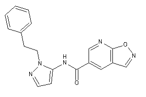 N-(2-phenethylpyrazol-3-yl)isoxazolo[5,4-b]pyridine-5-carboxamide