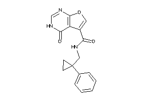 4-keto-N-[(1-phenylcyclopropyl)methyl]-3H-furo[2,3-d]pyrimidine-5-carboxamide