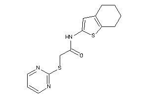 2-(2-pyrimidylthio)-N-(4,5,6,7-tetrahydrobenzothiophen-2-yl)acetamide