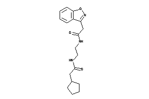 2-cyclopentyl-N-[2-[(2-indoxazen-3-ylacetyl)amino]ethyl]acetamide