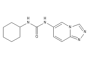 1-cyclohexyl-3-([1,2,4]triazolo[4,3-a]pyridin-6-yl)urea