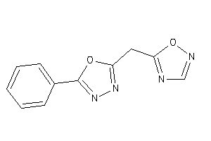 2-(1,2,4-oxadiazol-5-ylmethyl)-5-phenyl-1,3,4-oxadiazole