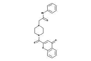 2-[4-(4-ketochromene-2-carbonyl)piperazino]-N-phenyl-acetamide