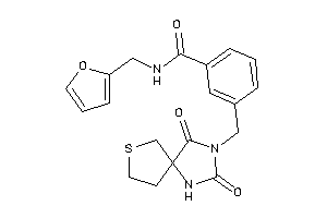3-[(2,4-diketo-7-thia-1,3-diazaspiro[4.4]nonan-3-yl)methyl]-N-(2-furfuryl)benzamide