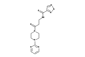 N-[3-keto-3-[4-(2-pyrimidyl)piperazino]propyl]-1,2,5-thiadiazole-3-carboxamide