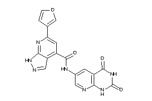 N-(2,4-diketo-1H-pyrido[2,3-d]pyrimidin-6-yl)-6-(3-furyl)-1H-pyrazolo[3,4-b]pyridine-4-carboxamide