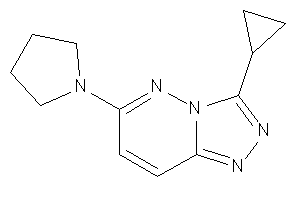 3-cyclopropyl-6-pyrrolidino-[1,2,4]triazolo[3,4-f]pyridazine