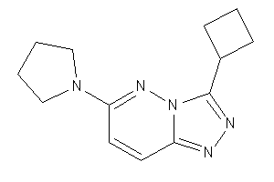 3-cyclobutyl-6-pyrrolidino-[1,2,4]triazolo[3,4-f]pyridazine