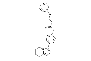 3-phenoxy-N-[4-(5,6,7,8-tetrahydro-[1,2,4]triazolo[4,3-a]pyridin-3-yl)phenyl]propionamide