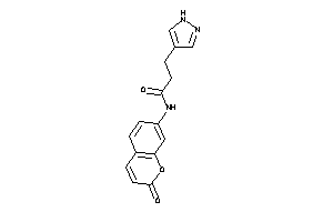 N-(2-ketochromen-7-yl)-3-(1H-pyrazol-4-yl)propionamide