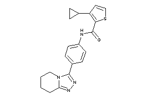 3-cyclopropyl-N-[4-(5,6,7,8-tetrahydro-[1,2,4]triazolo[4,3-a]pyridin-3-yl)phenyl]thiophene-2-carboxamide