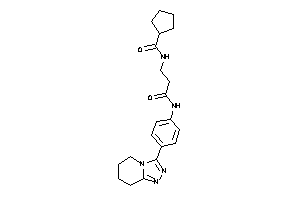 N-[3-keto-3-[4-(5,6,7,8-tetrahydro-[1,2,4]triazolo[4,3-a]pyridin-3-yl)anilino]propyl]cyclopentanecarboxamide