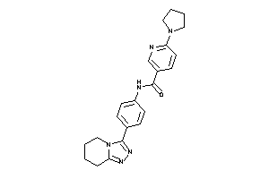 6-pyrrolidino-N-[4-(5,6,7,8-tetrahydro-[1,2,4]triazolo[4,3-a]pyridin-3-yl)phenyl]nicotinamide