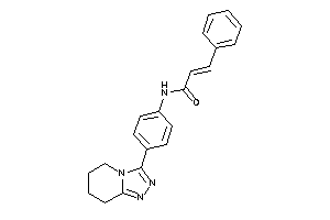 3-phenyl-N-[4-(5,6,7,8-tetrahydro-[1,2,4]triazolo[4,3-a]pyridin-3-yl)phenyl]acrylamide