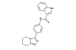 N-[4-(5,6,7,8-tetrahydro-[1,2,4]triazolo[4,3-a]pyridin-3-yl)phenyl]-1H-indole-3-carboxamide