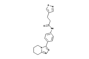 3-isoxazol-4-yl-N-[4-(5,6,7,8-tetrahydro-[1,2,4]triazolo[4,3-a]pyridin-3-yl)phenyl]propionamide