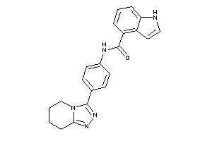 N-[4-(5,6,7,8-tetrahydro-[1,2,4]triazolo[4,3-a]pyridin-3-yl)phenyl]-1H-indole-4-carboxamide