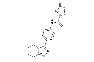 N-[4-(5,6,7,8-tetrahydro-[1,2,4]triazolo[4,3-a]pyridin-3-yl)phenyl]-1H-pyrazole-3-carboxamide