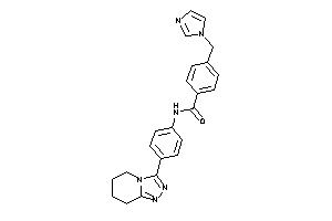 4-(imidazol-1-ylmethyl)-N-[4-(5,6,7,8-tetrahydro-[1,2,4]triazolo[4,3-a]pyridin-3-yl)phenyl]benzamide