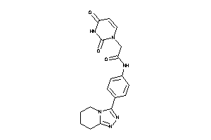 2-(2,4-diketopyrimidin-1-yl)-N-[4-(5,6,7,8-tetrahydro-[1,2,4]triazolo[4,3-a]pyridin-3-yl)phenyl]acetamide