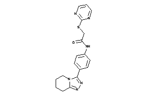 2-(2-pyrimidylthio)-N-[4-(5,6,7,8-tetrahydro-[1,2,4]triazolo[4,3-a]pyridin-3-yl)phenyl]acetamide