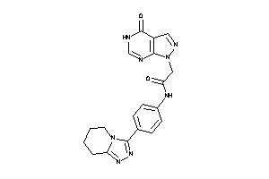 2-(4-keto-5H-pyrazolo[3,4-d]pyrimidin-1-yl)-N-[4-(5,6,7,8-tetrahydro-[1,2,4]triazolo[4,3-a]pyridin-3-yl)phenyl]acetamide