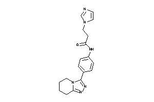 3-imidazol-1-yl-N-[4-(5,6,7,8-tetrahydro-[1,2,4]triazolo[4,3-a]pyridin-3-yl)phenyl]propionamide