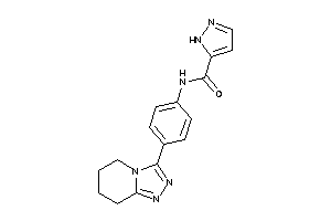 N-[4-(5,6,7,8-tetrahydro-[1,2,4]triazolo[4,3-a]pyridin-3-yl)phenyl]-1H-pyrazole-5-carboxamide