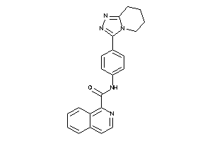 N-[4-(5,6,7,8-tetrahydro-[1,2,4]triazolo[4,3-a]pyridin-3-yl)phenyl]isoquinoline-1-carboxamide