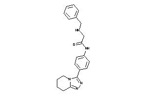 2-(benzylamino)-N-[4-(5,6,7,8-tetrahydro-[1,2,4]triazolo[4,3-a]pyridin-3-yl)phenyl]acetamide