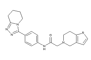 2-(6,7-dihydro-4H-thieno[3,2-c]pyridin-5-yl)-N-[4-(5,6,7,8-tetrahydro-[1,2,4]triazolo[4,3-a]pyridin-3-yl)phenyl]acetamide