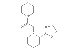 2-[2-(1,3-dioxolan-2-yl)piperidino]-1-piperidino-ethanone