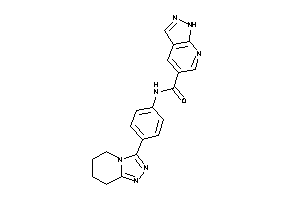 N-[4-(5,6,7,8-tetrahydro-[1,2,4]triazolo[4,3-a]pyridin-3-yl)phenyl]-1H-pyrazolo[3,4-b]pyridine-5-carboxamide