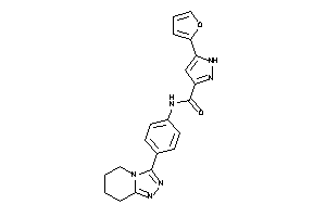 5-(2-furyl)-N-[4-(5,6,7,8-tetrahydro-[1,2,4]triazolo[4,3-a]pyridin-3-yl)phenyl]-1H-pyrazole-3-carboxamide