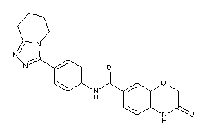 3-keto-N-[4-(5,6,7,8-tetrahydro-[1,2,4]triazolo[4,3-a]pyridin-3-yl)phenyl]-4H-1,4-benzoxazine-7-carboxamide