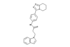 3-indol-1-yl-N-[4-(5,6,7,8-tetrahydro-[1,2,4]triazolo[4,3-a]pyridin-3-yl)phenyl]propionamide