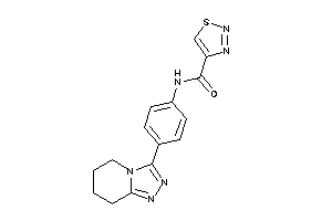 N-[4-(5,6,7,8-tetrahydro-[1,2,4]triazolo[4,3-a]pyridin-3-yl)phenyl]thiadiazole-4-carboxamide