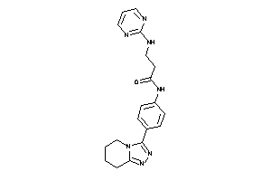 3-(2-pyrimidylamino)-N-[4-(5,6,7,8-tetrahydro-[1,2,4]triazolo[4,3-a]pyridin-3-yl)phenyl]propionamide