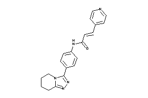 3-(4-pyridyl)-N-[4-(5,6,7,8-tetrahydro-[1,2,4]triazolo[4,3-a]pyridin-3-yl)phenyl]acrylamide