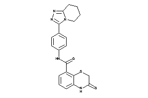 3-keto-N-[4-(5,6,7,8-tetrahydro-[1,2,4]triazolo[4,3-a]pyridin-3-yl)phenyl]-4H-1,4-benzoxazine-8-carboxamide