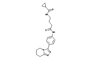 N-[4-keto-4-[4-(5,6,7,8-tetrahydro-[1,2,4]triazolo[4,3-a]pyridin-3-yl)anilino]butyl]cyclopropanecarboxamide