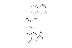 1,1,3-triketo-N-(5-quinolyl)-1,2-benzothiazole-6-carboxamide