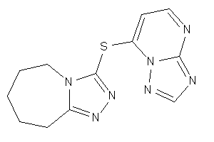 3-([1,2,4]triazolo[1,5-a]pyrimidin-7-ylthio)-6,7,8,9-tetrahydro-5H-[1,2,4]triazolo[4,3-a]azepine