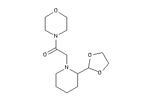 2-[2-(1,3-dioxolan-2-yl)piperidino]-1-morpholino-ethanone