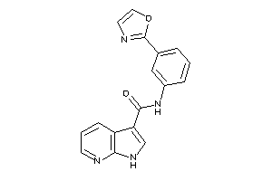 N-(3-oxazol-2-ylphenyl)-1H-pyrrolo[2,3-b]pyridine-3-carboxamide