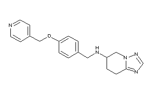 [4-(4-pyridylmethoxy)benzyl]-(5,6,7,8-tetrahydro-[1,2,4]triazolo[1,5-a]pyridin-6-yl)amine